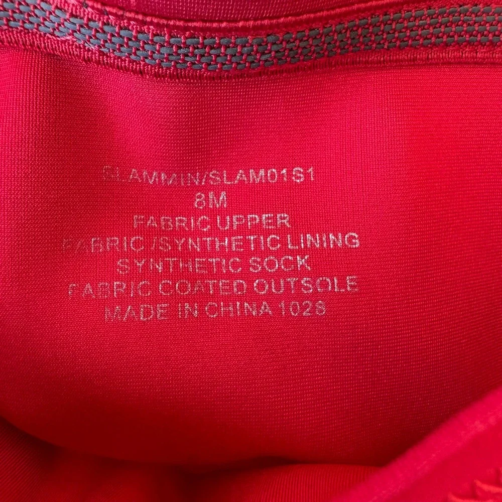 Slammin SLAM01S1 Women Red Stretch Fabric Over The Knee Stiletto Boots 8M